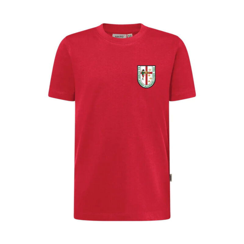 Kids T-Shirt HAKRO 521 Bio Baumwolle bestickt mit KKG Kowelenzer Sch&auml;ngelcher