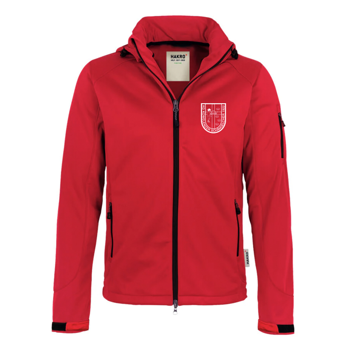 Men Softshell Jacke HAKRO ONTARIO bestickt mit KKG Kowelenzer Schängelcher
