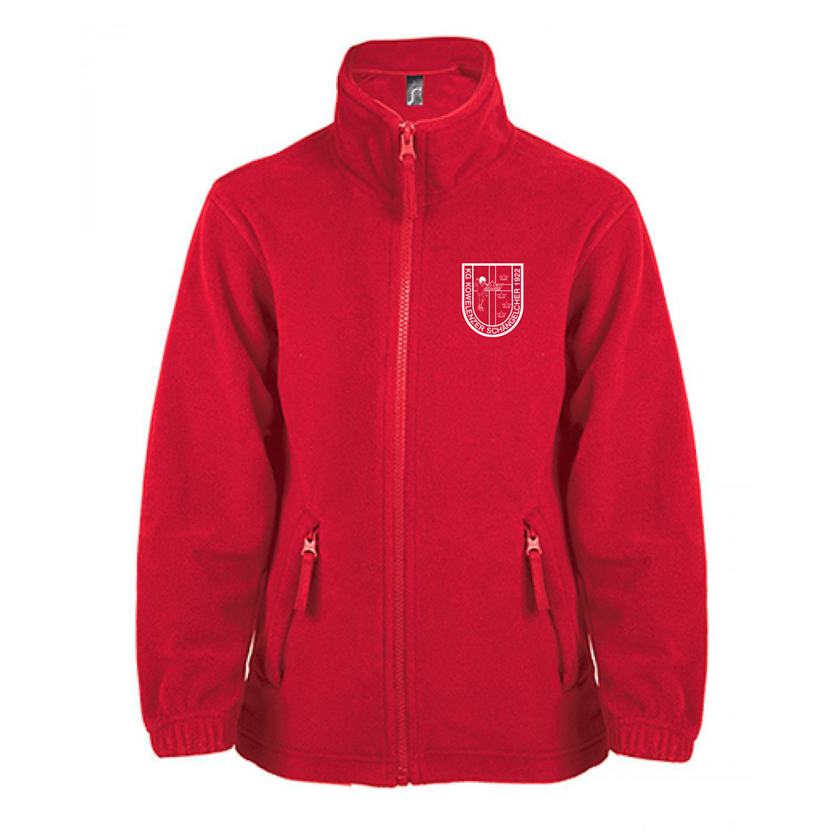 Kids Fleece Jacke North bestickt mit KKG Kowelenzer Schängelcher