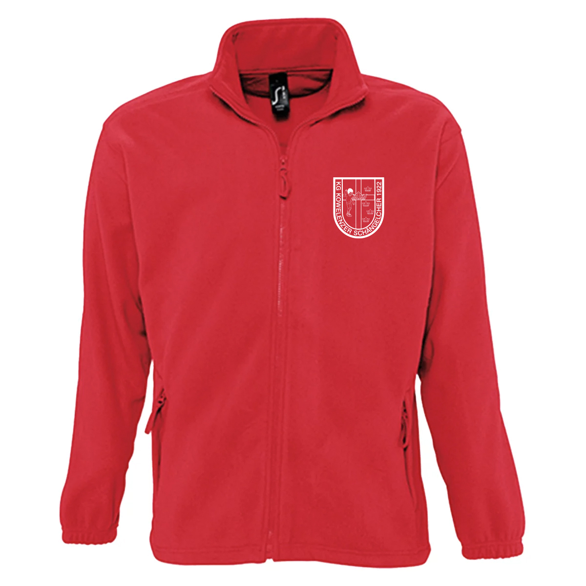 Men Fleece Jacke North bestickt mit KKG Kowelenzer Schängelcher